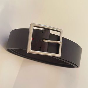 Damen + Hastings MEN’S Elston Black Leather Belt - Size L 38-40